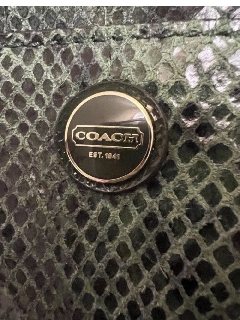 Coach Signature Snake
Embossed Universal Phone Case
Wristlet Green F67040 - Picture 6 of 6